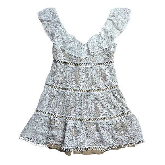 Saylor White Lace Karalyn Mini Dress Womens S - Picture 2 of 9